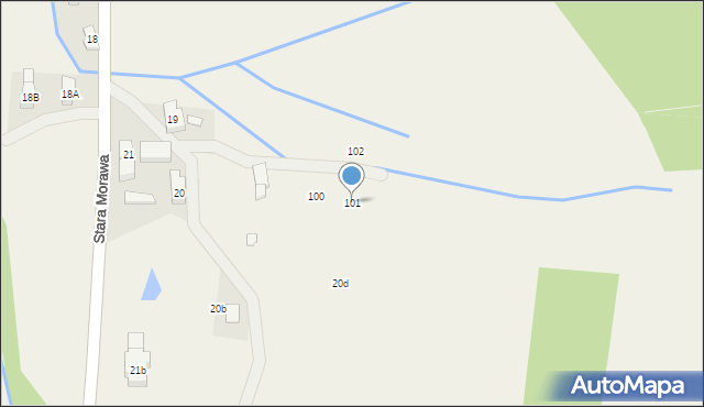 Stara Morawa, Stara Morawa, 101, mapa Stara Morawa