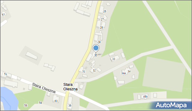 Stara Oleszna, Stara Oleszna, 30, mapa Stara Oleszna