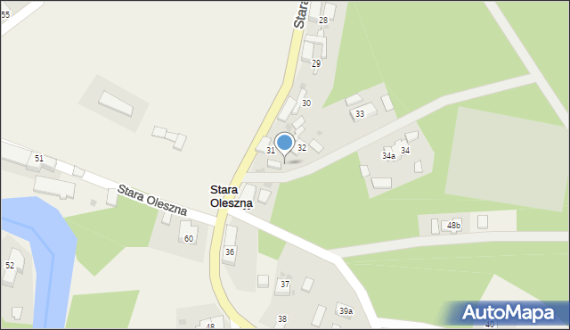 Stara Oleszna, Stara Oleszna, 31a, mapa Stara Oleszna