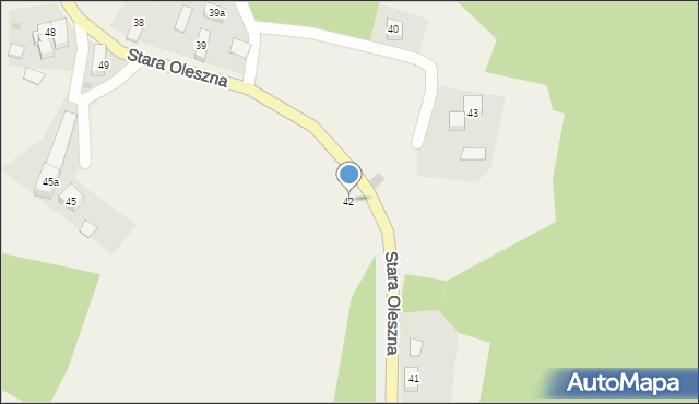 Stara Oleszna, Stara Oleszna, 42, mapa Stara Oleszna