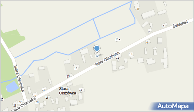 Stara Olszówka, Stara Olszówka, 12, mapa Stara Olszówka