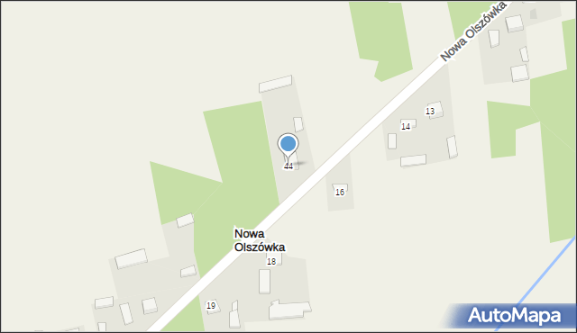 Stara Olszówka, Stara Olszówka, 44, mapa Stara Olszówka