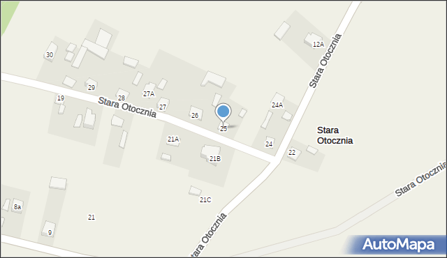 Stara Otocznia, Stara Otocznia, 25, mapa Stara Otocznia