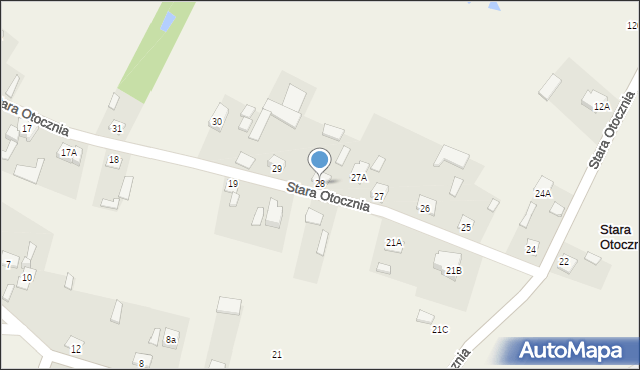 Stara Otocznia, Stara Otocznia, 28, mapa Stara Otocznia