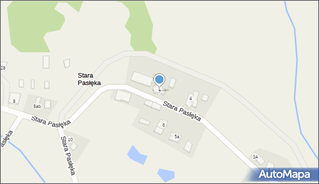 Stara Pasłęka, Stara Pasłęka, 7, mapa Stara Pasłęka