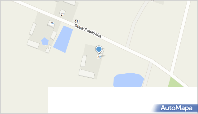 Stara Pawłówka, Stara Pawłówka, 29, mapa Stara Pawłówka