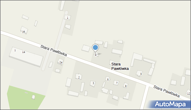 Stara Pawłówka, Stara Pawłówka, 4, mapa Stara Pawłówka