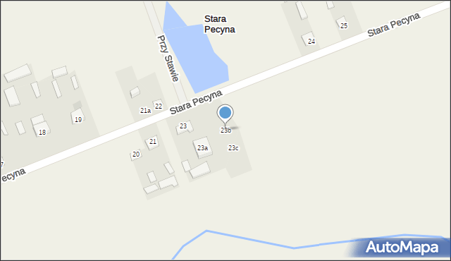 Stara Pecyna, Stara Pecyna, 23b, mapa Stara Pecyna