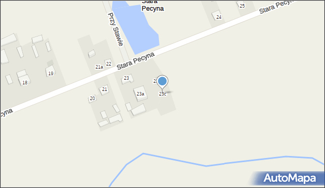 Stara Pecyna, Stara Pecyna, 23c, mapa Stara Pecyna