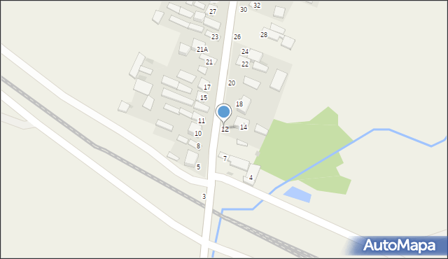 Stara Rokitnia, Stara Rokitnia, 12, mapa Stara Rokitnia