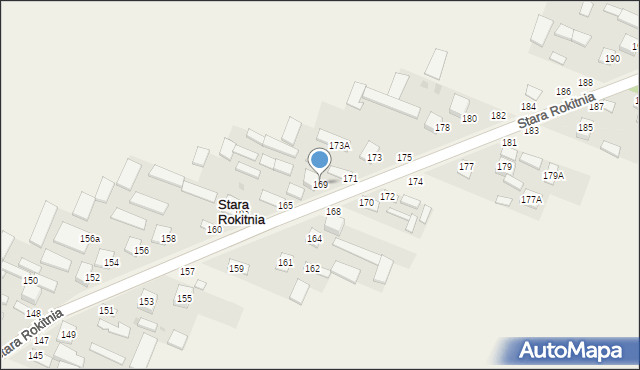Stara Rokitnia, Stara Rokitnia, 169, mapa Stara Rokitnia
