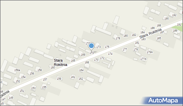Stara Rokitnia, Stara Rokitnia, 171, mapa Stara Rokitnia