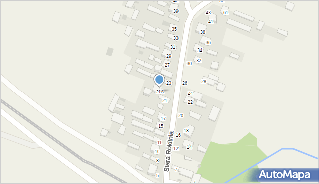 Stara Rokitnia, Stara Rokitnia, 21A, mapa Stara Rokitnia