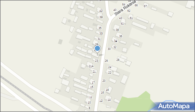 Stara Rokitnia, Stara Rokitnia, 25, mapa Stara Rokitnia