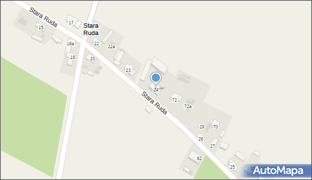 Stara Ruda, Stara Ruda, 24, mapa Stara Ruda