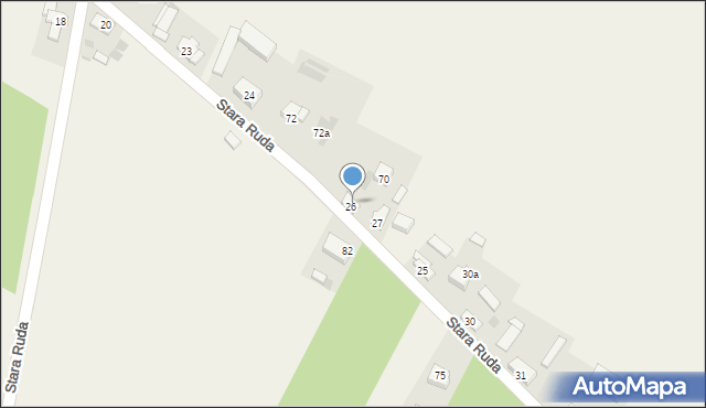 Stara Ruda, Stara Ruda, 26a, mapa Stara Ruda
