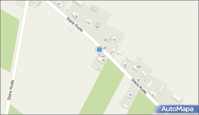 Stara Ruda, Stara Ruda, 82a, mapa Stara Ruda