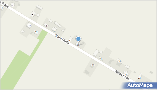 Stara Ruda, Stara Ruda, 8a, mapa Stara Ruda