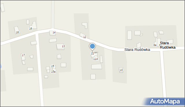 Stara Rudówka, Stara Rudówka, 11, mapa Stara Rudówka
