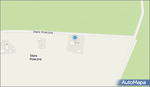 Stara Rzeczna, Stara Rzeczna, 1, mapa Stara Rzeczna