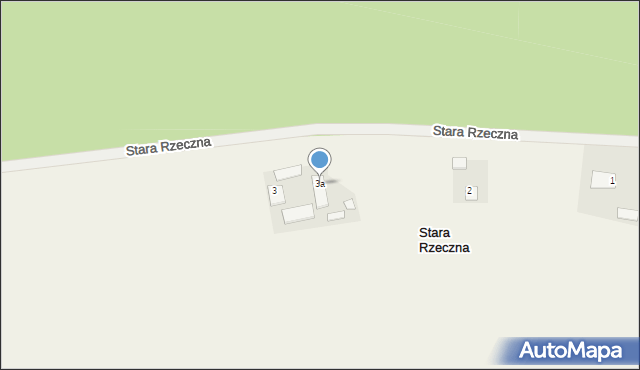 Stara Rzeczna, Stara Rzeczna, 3a, mapa Stara Rzeczna