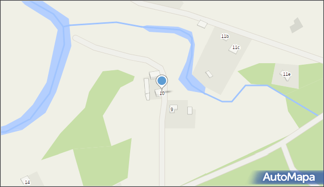 Stara Rzeka, Stara Rzeka, 10, mapa Stara Rzeka