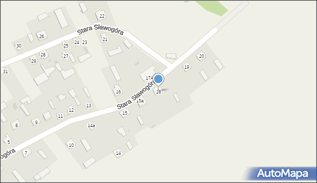 Stara Sławogóra, Stara Sławogóra, 18, mapa Stara Sławogóra