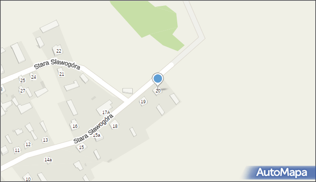 Stara Sławogóra, Stara Sławogóra, 20, mapa Stara Sławogóra
