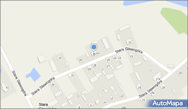 Stara Sławogóra, Stara Sławogóra, 26, mapa Stara Sławogóra