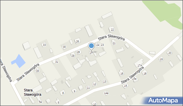Stara Sławogóra, Stara Sławogóra, 27, mapa Stara Sławogóra