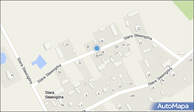 Stara Sławogóra, Stara Sławogóra, 29, mapa Stara Sławogóra