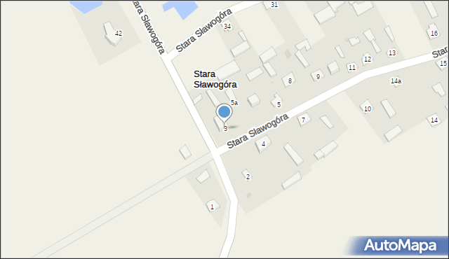Stara Sławogóra, Stara Sławogóra, 3, mapa Stara Sławogóra