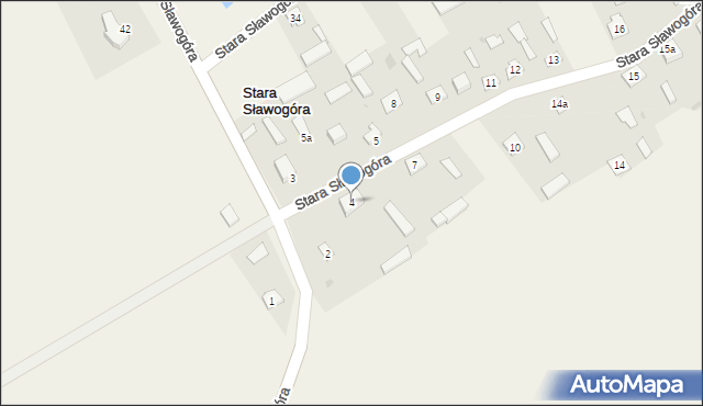 Stara Sławogóra, Stara Sławogóra, 4, mapa Stara Sławogóra
