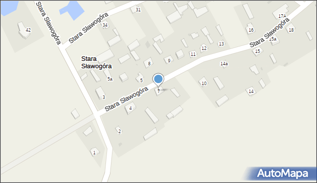 Stara Sławogóra, Stara Sławogóra, 7, mapa Stara Sławogóra