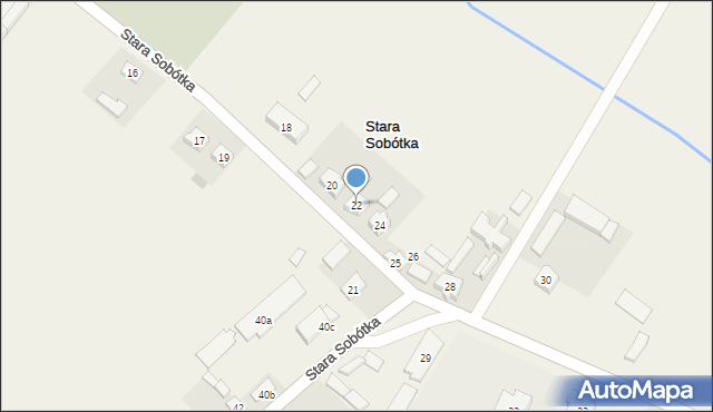 Stara Sobótka, Stara Sobótka, 22, mapa Stara Sobótka