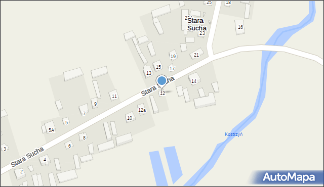 Stara Sucha, Stara Sucha, 12, mapa Stara Sucha