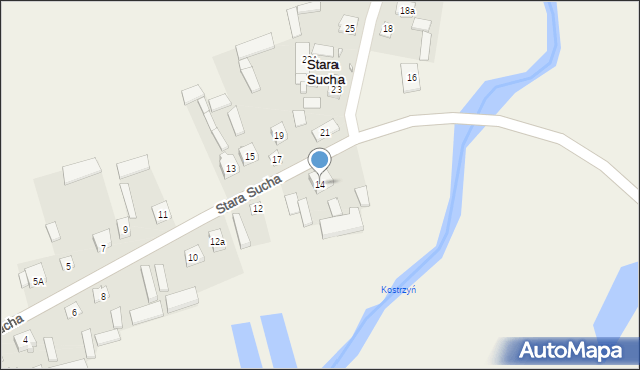 Stara Sucha, Stara Sucha, 14, mapa Stara Sucha