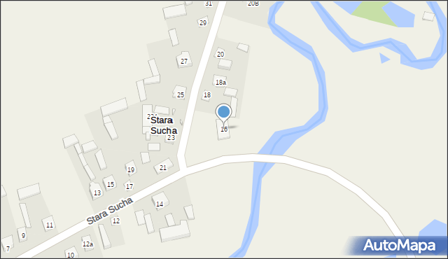 Stara Sucha, Stara Sucha, 16, mapa Stara Sucha