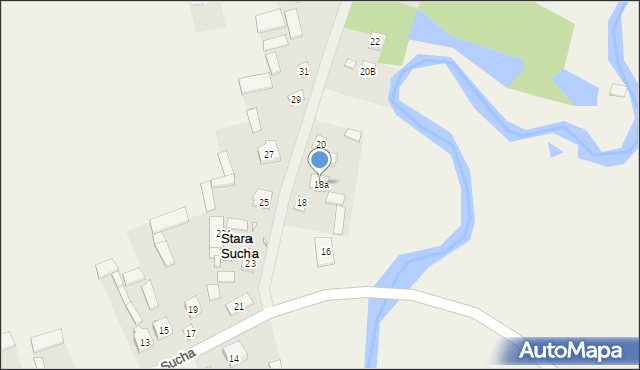 Stara Sucha, Stara Sucha, 18a, mapa Stara Sucha