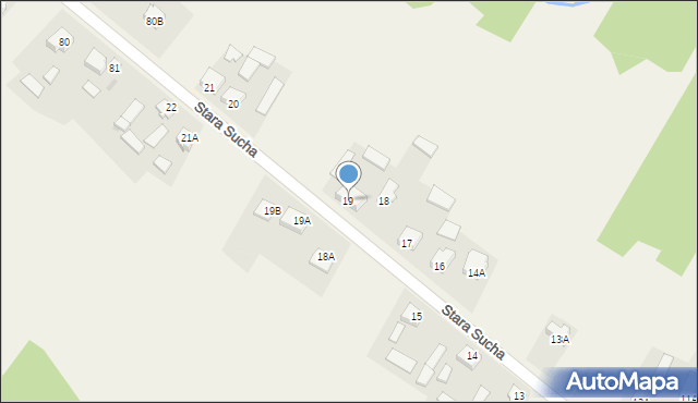 Stara Sucha, Stara Sucha, 19, mapa Stara Sucha