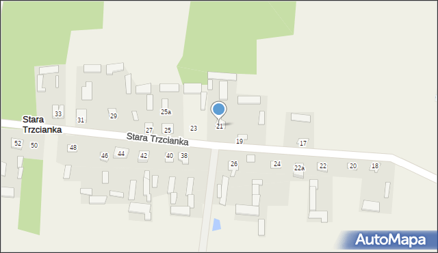 Stara Trzcianka, Stara Trzcianka, 21, mapa Stara Trzcianka