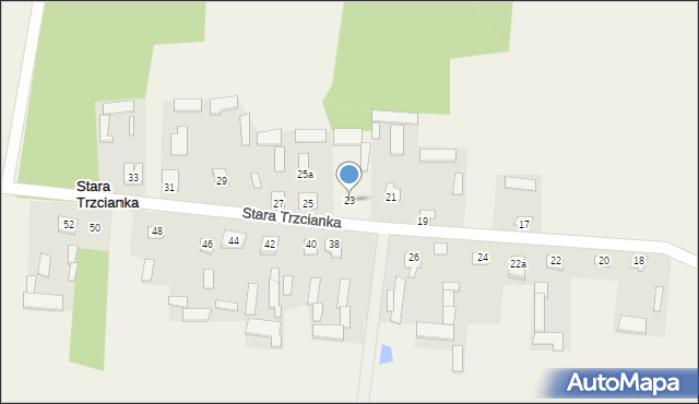Stara Trzcianka, Stara Trzcianka, 23, mapa Stara Trzcianka