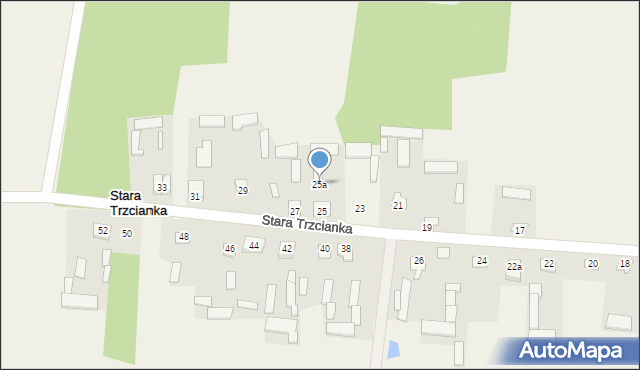 Stara Trzcianka, Stara Trzcianka, 25a, mapa Stara Trzcianka