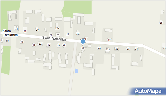 Stara Trzcianka, Stara Trzcianka, 26, mapa Stara Trzcianka