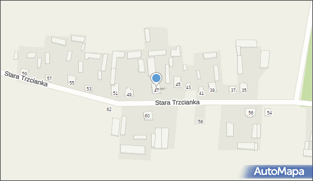 Stara Trzcianka, Stara Trzcianka, 47, mapa Stara Trzcianka