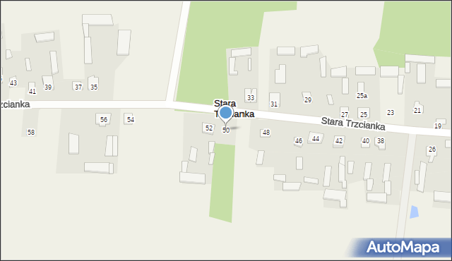 Stara Trzcianka, Stara Trzcianka, 50, mapa Stara Trzcianka