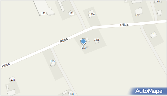 Stara Warka, Stara Warka, 134, mapa Stara Warka