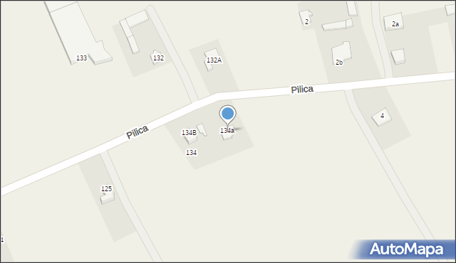 Stara Warka, Stara Warka, 134a, mapa Stara Warka