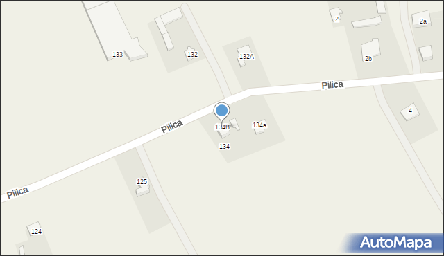 Stara Warka, Stara Warka, 134B, mapa Stara Warka