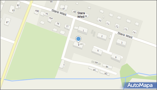 Stara Wieś, Stara Wieś, 4, mapa Stara Wieś